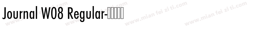 Journal W08 Regular字体转换